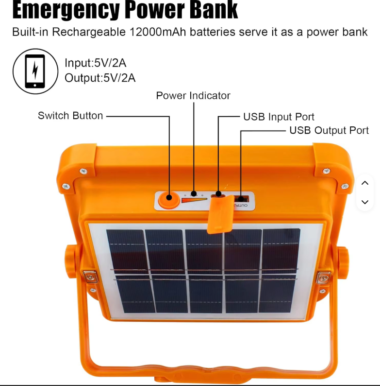 Projecteur solaire LED LEADDER LD-21 10 000 W