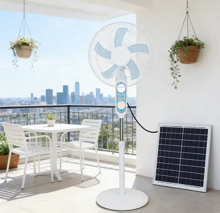🔥 Plus jamais de chaleur même sans courant – Passez au ventilateur solaire maintenant !