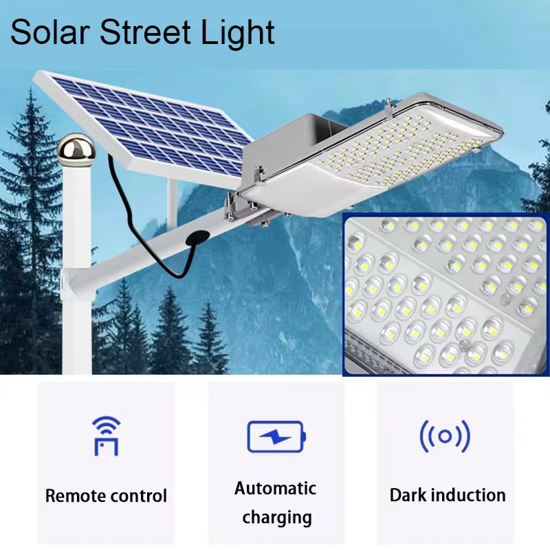 ☀️ LAMPADAIRE SOLAIRE 12000W — ÉCLAIREZ VOS ESPACES, SÉCURISEZ VOS PROJETS