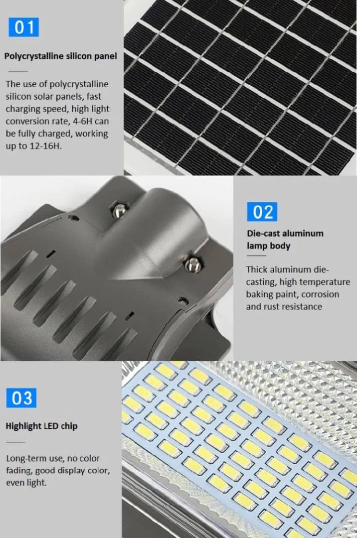 ☀️ Le Puissant Lampadaire Solaire 20000W LEADDER — La Puissance Solaire au Service de Vos Projets